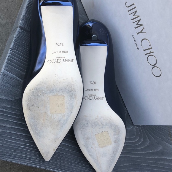 Jimmy Choo - Metallic Denim - Mirror Leather - Picture 3 of 5